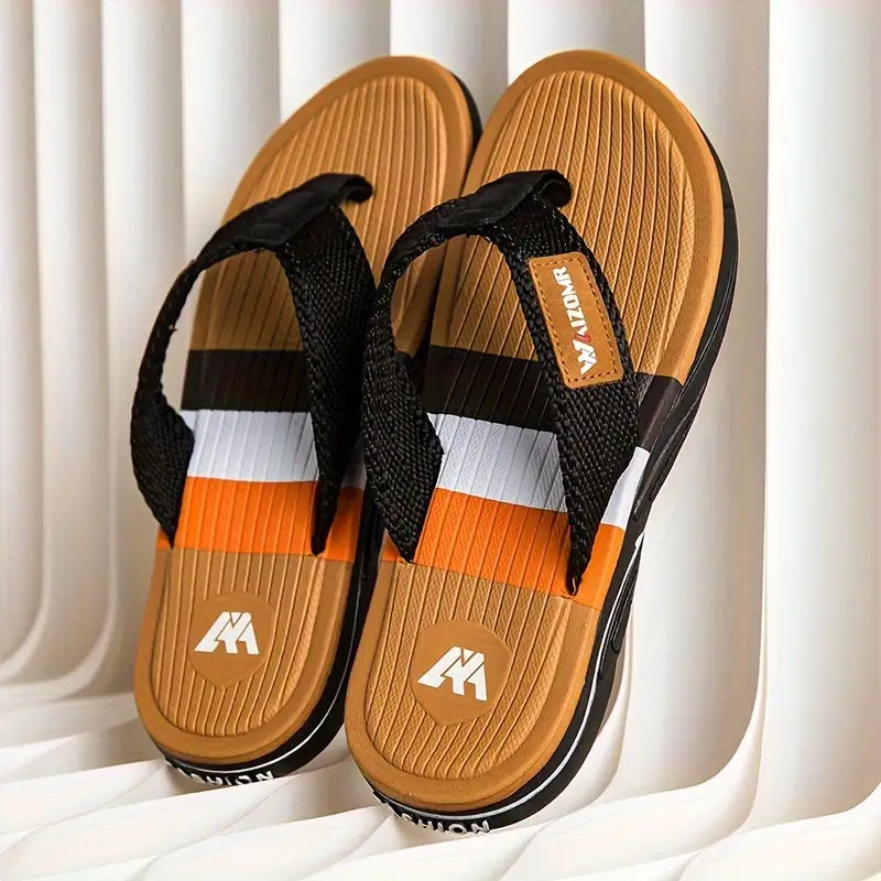Men’s Colour Block EVA Flip-Flops – Casual Comfort