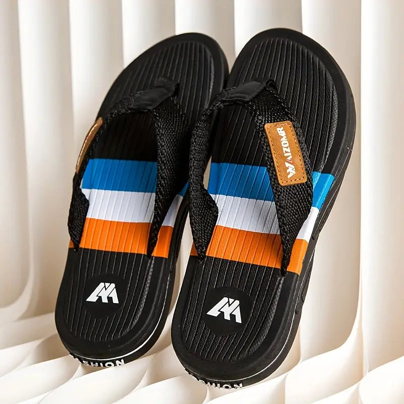 Men’s Colour Block EVA Flip-Flops – Casual Comfort